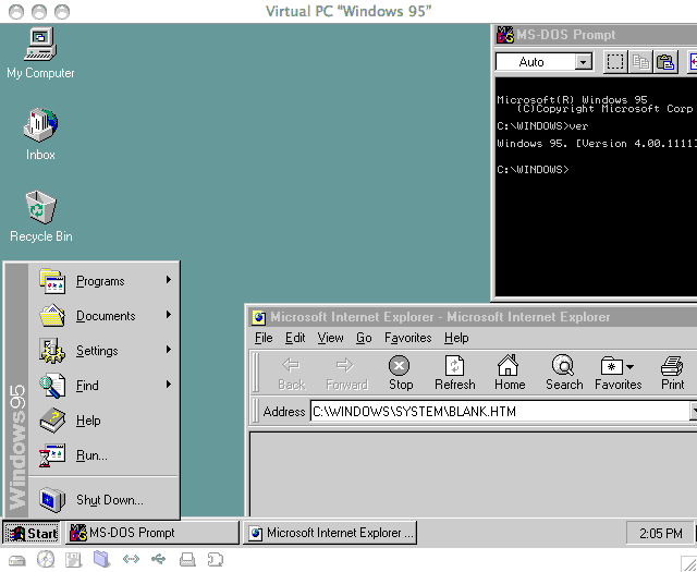 Windows 95 Windows 95
