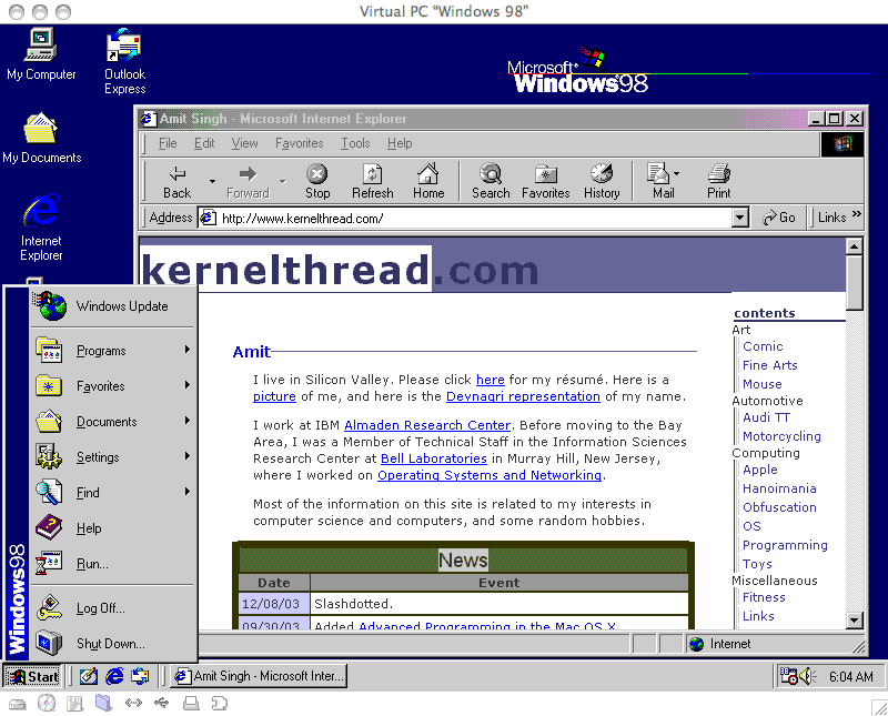 Windows 98 Windows 98