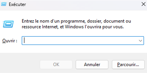 fenêtre executer