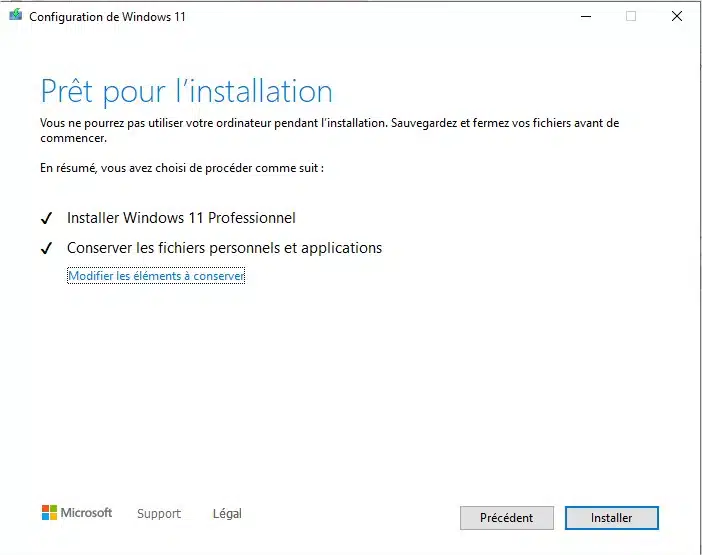 Phase 4 - démarrage de l'isntallation