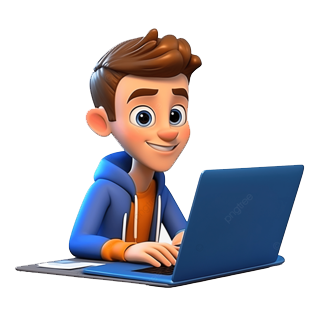 Personne devant un ordinateur